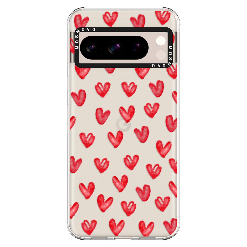 Cute Little Hearts Phone Case - Google Pixel 8 Pro Case - MOSNOVO