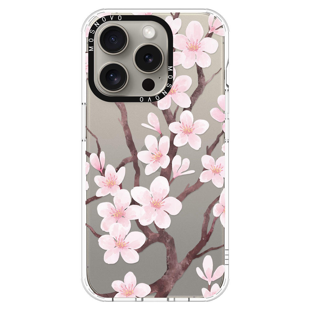 Cherry Blossom Flower Phone Case - iPhone 15 Pro Case - MOSNOVO