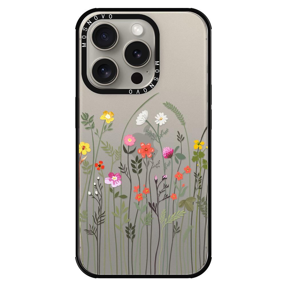 Spring Wildflower Phone Case - iPhone 15 Pro Case - MOSNOVO