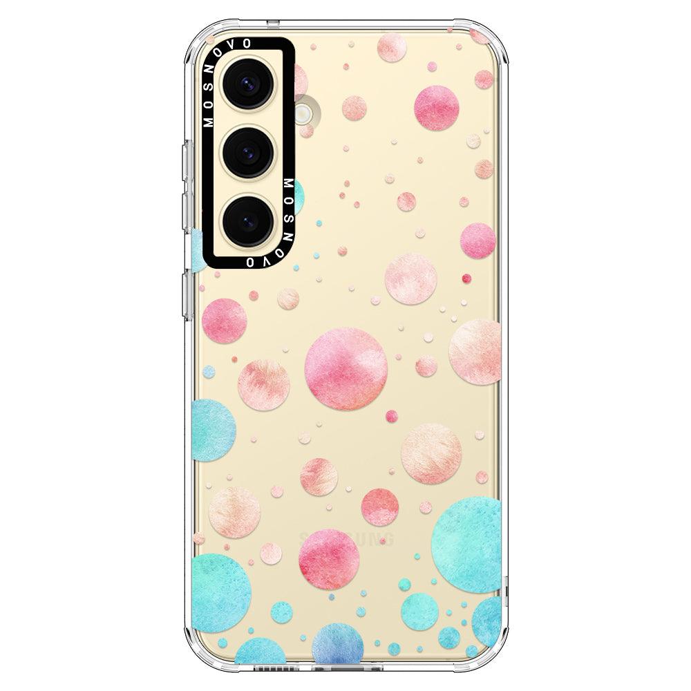 Watercolor Polka Dot Phone Case - Samsung Galaxy S24 Case - MOSNOVO