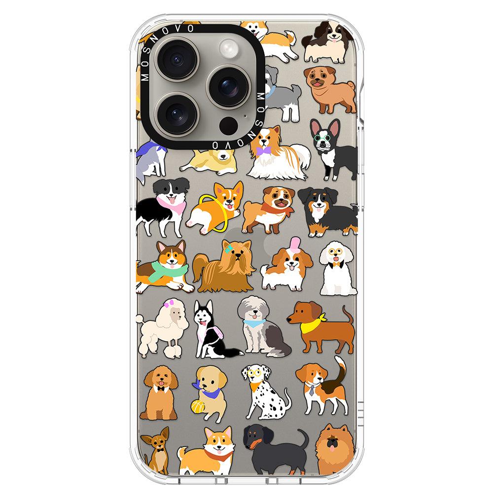 Cute Puppy Phone Case - iPhone 15 Pro Max Case - MOSNOVO