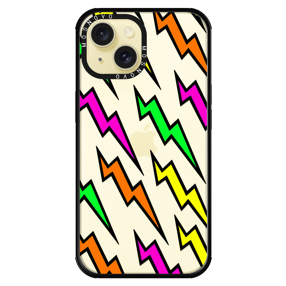 Colorful Lightning Phone Case - iPhone 15 Plus Case - MOSNOVO