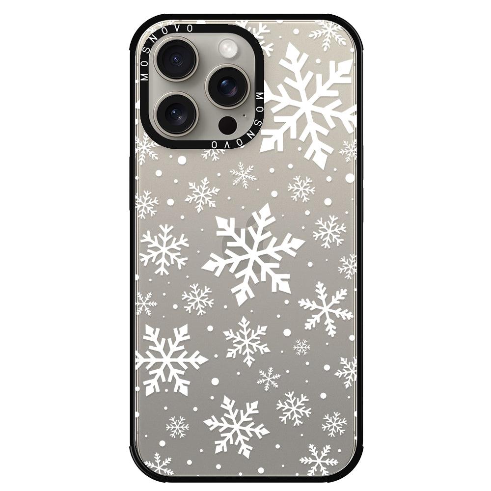 Snowflake Phone Case - iPhone 15 Pro Max Case - MOSNOVO