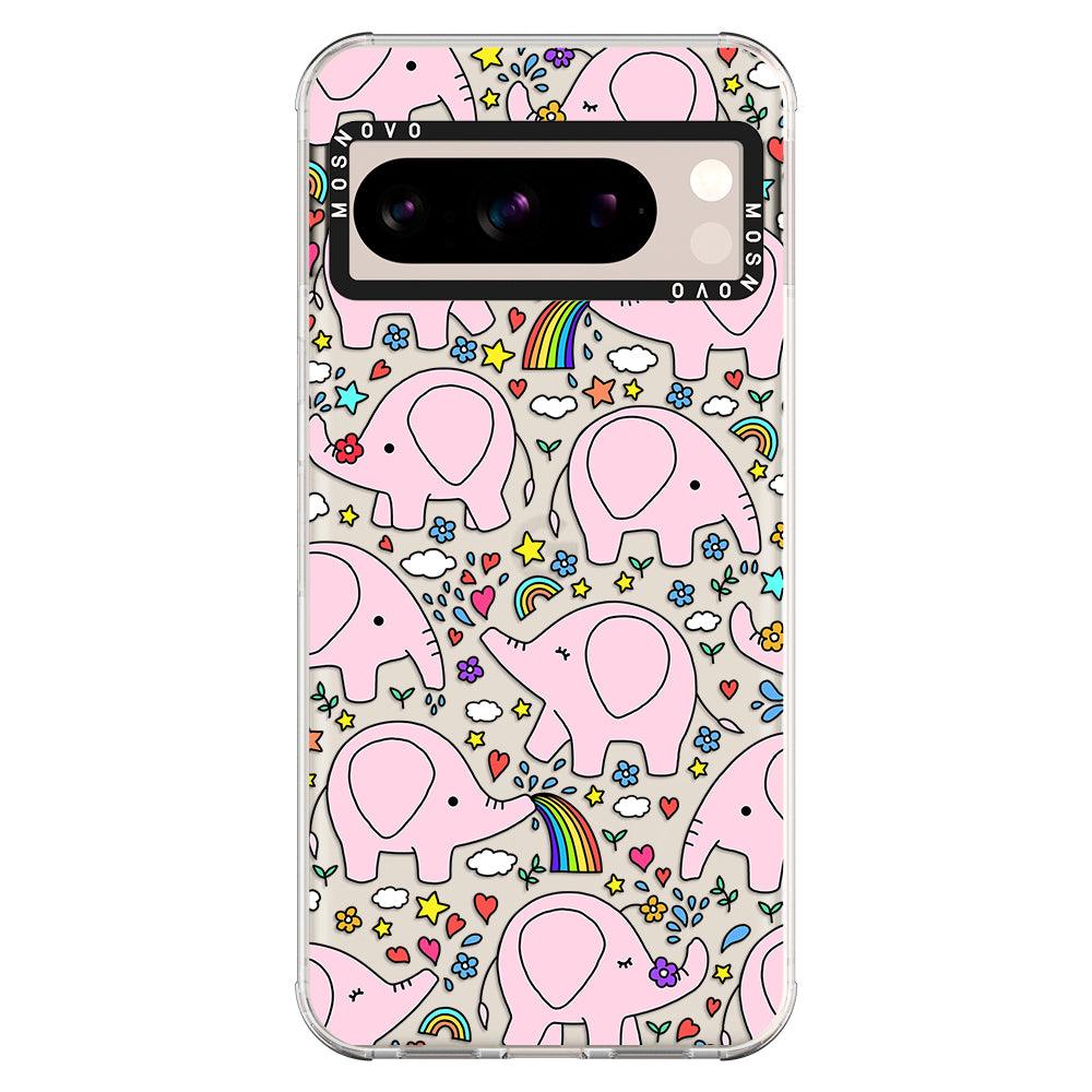 Pink Elephant Phone Case - Google Pixel 8 Pro Case - MOSNOVO