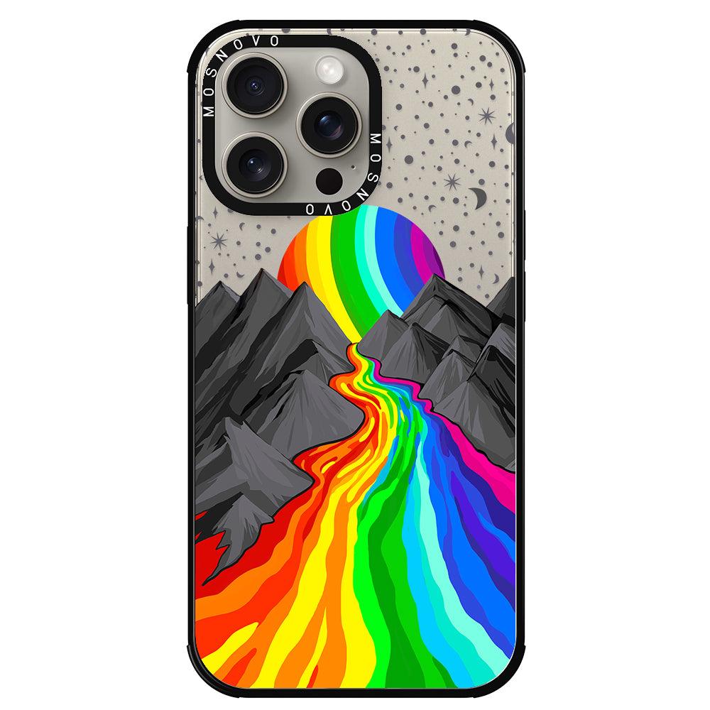 Rainbow Landscape Phone Case - iPhone 15 Pro Max Case - MOSNOVO