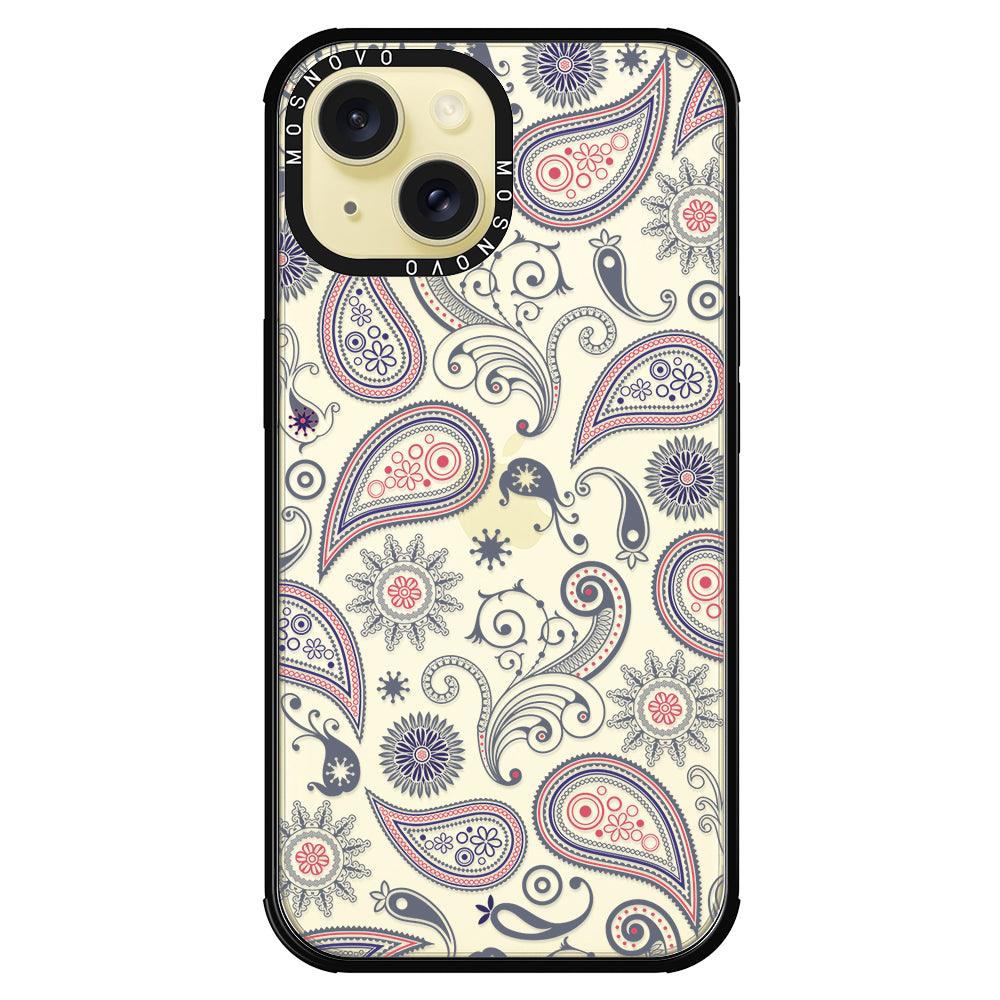 Paisley Phone Case - iPhone 15 Case - MOSNOVO