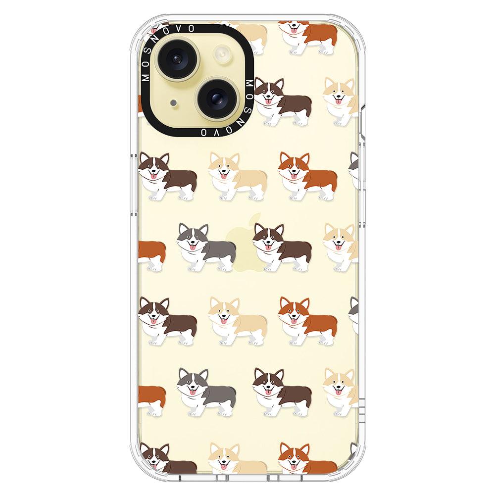 Cute Corgi Phone Case - iPhone 15 Plus Case - MOSNOVO