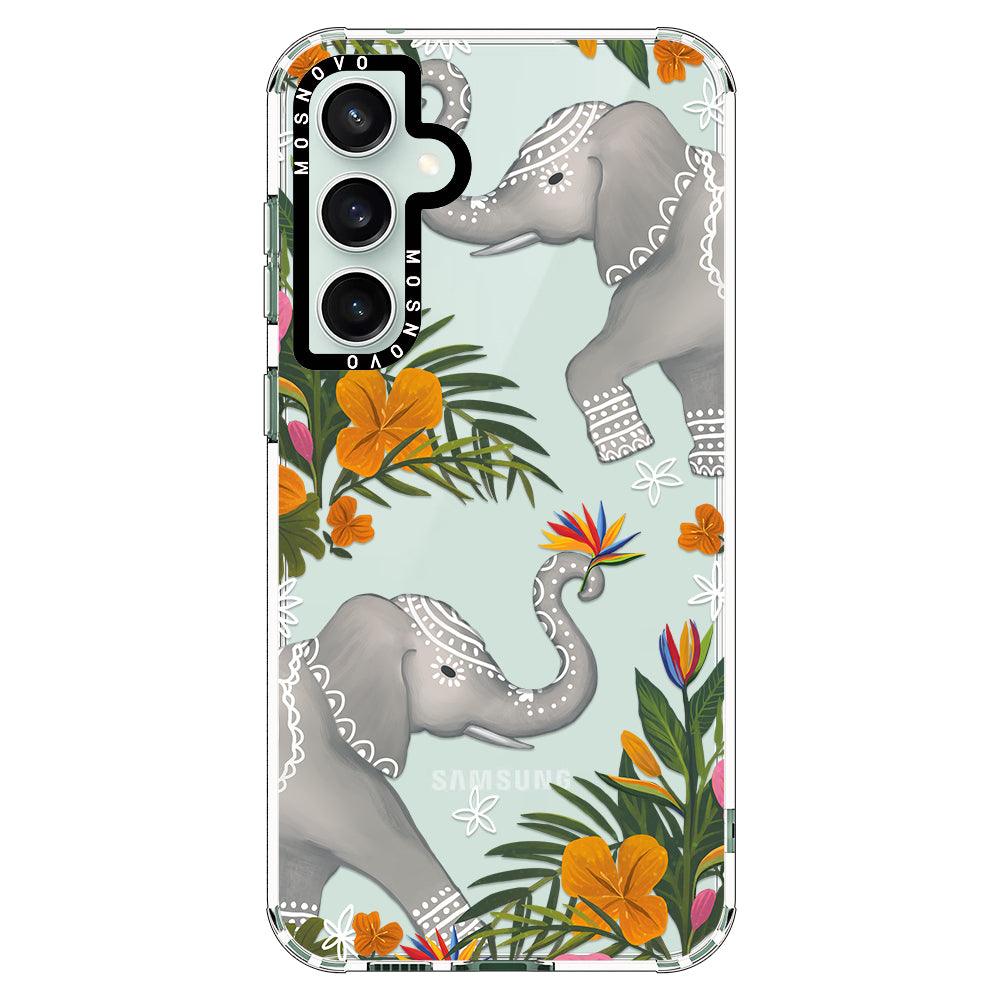 Tribal Elephant Phone Case - Samsung Galaxy S23 FE Case