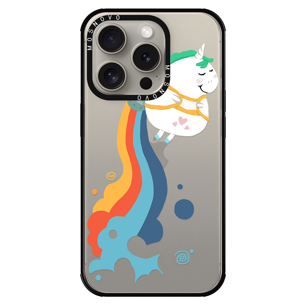 Cute Rainbow Unicorn Phone Case - iPhone 15 Pro Case - MOSNOVO