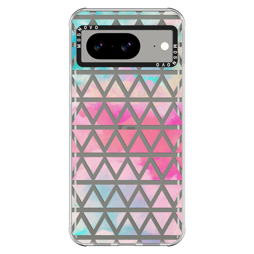 Gradient Triangles Phone Case - Google Pixel 8 Case - MOSNOVO