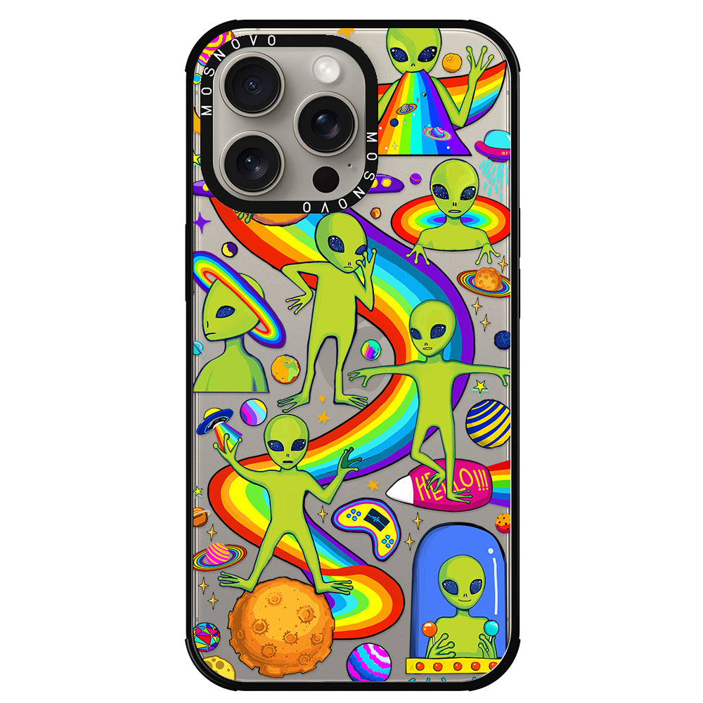 Funny Alien Phone Case - iPhone 15 Pro Max Case - MOSNOVO