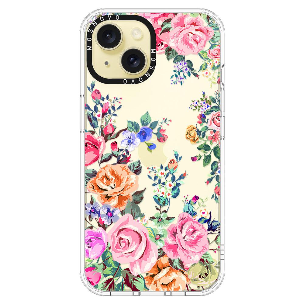 Flower Garden Phone Case - iPhone 15 Plus Case - MOSNOVO