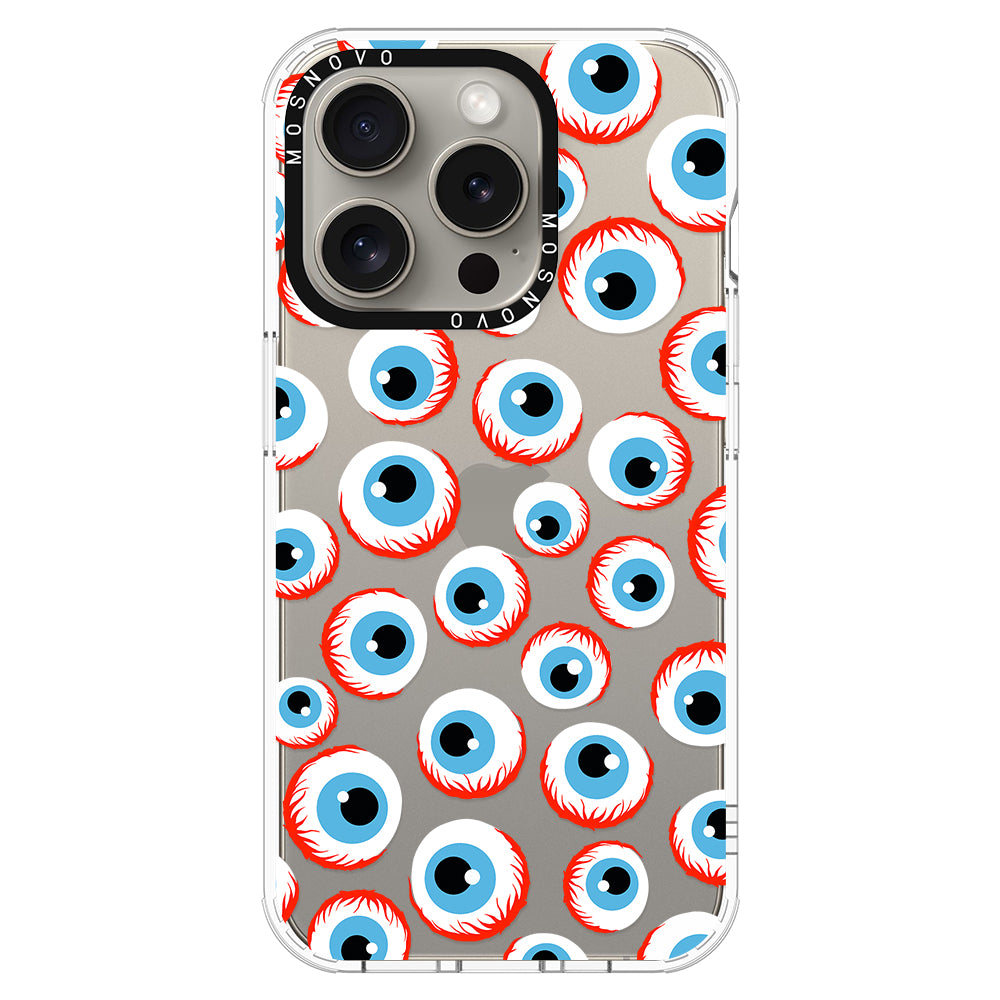 Scary Eyeball Phone Case - iPhone 15 Pro Case - MOSNOVO