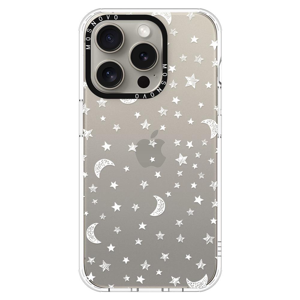 Night Moon Sky Phone Case - iPhone 15 Pro Case - MOSNOVO