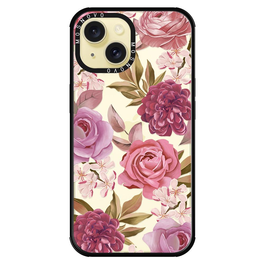 Blossom Flowe Floral Phone Case - iPhone 15 Plus Case - MOSNOVO