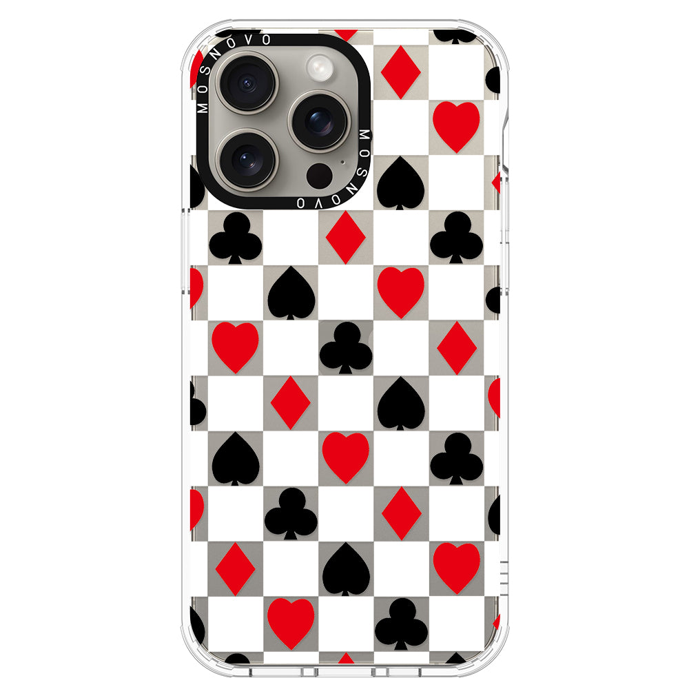 Checker Poker Phone Case - iPhone 15 Pro Max Case - MOSNOVO