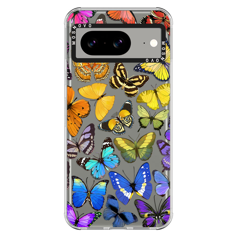 Rainbow Butterfly Phone Case - Google Pixel 8 Case - MOSNOVO