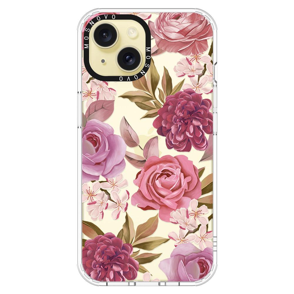 Blossom Flowe Floral Phone Case - iPhone 15 Plus Case - MOSNOVO