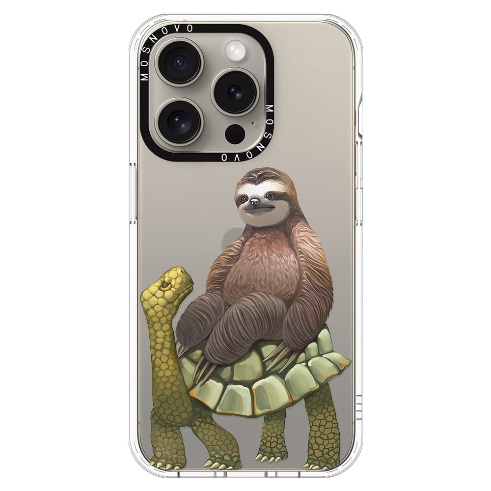 Sloth Turtle Phone Case - iPhone 15 Pro Case - MOSNOVO