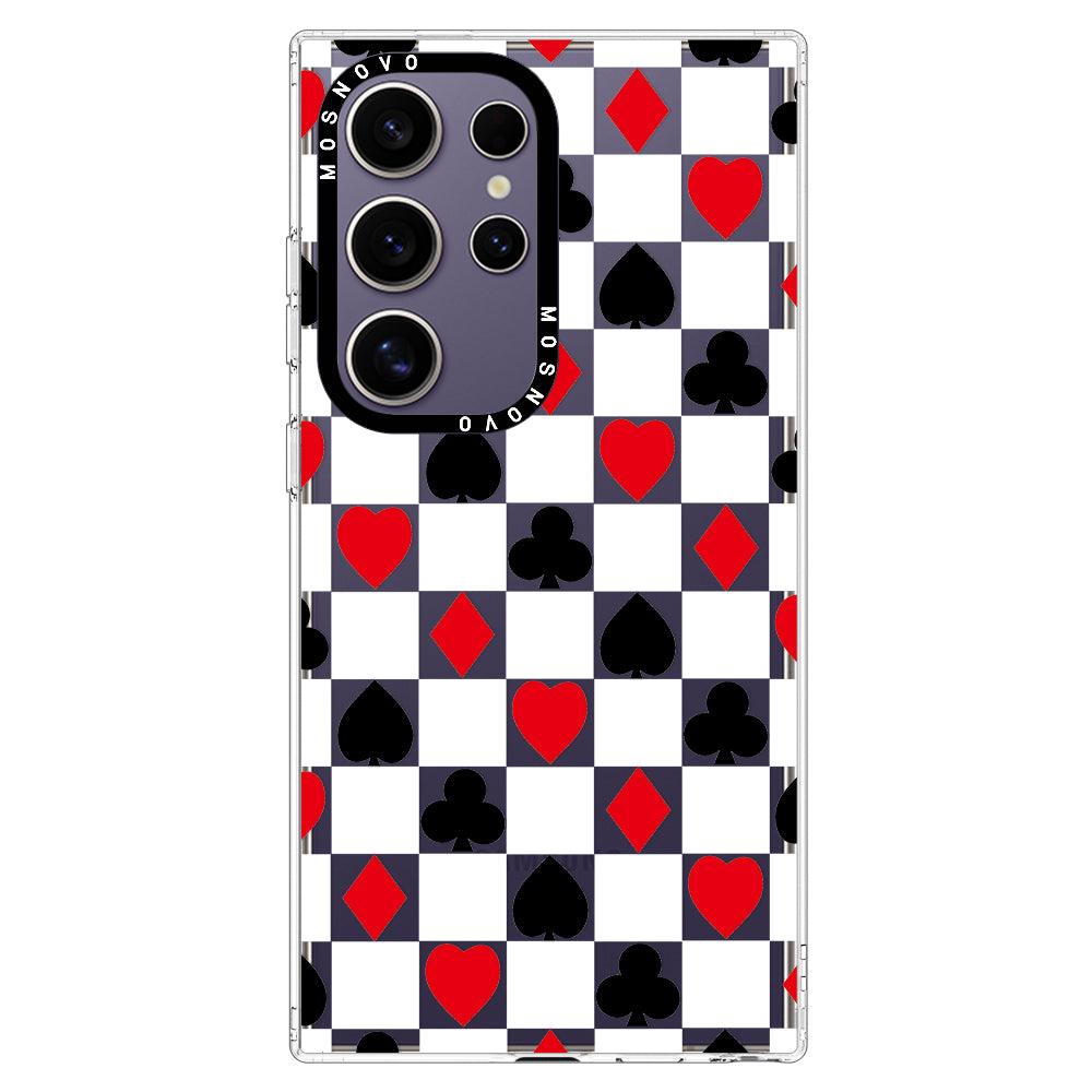 Checker Poker Phone Case - Samsung Galaxy S24 Ultra Case - MOSNOVO