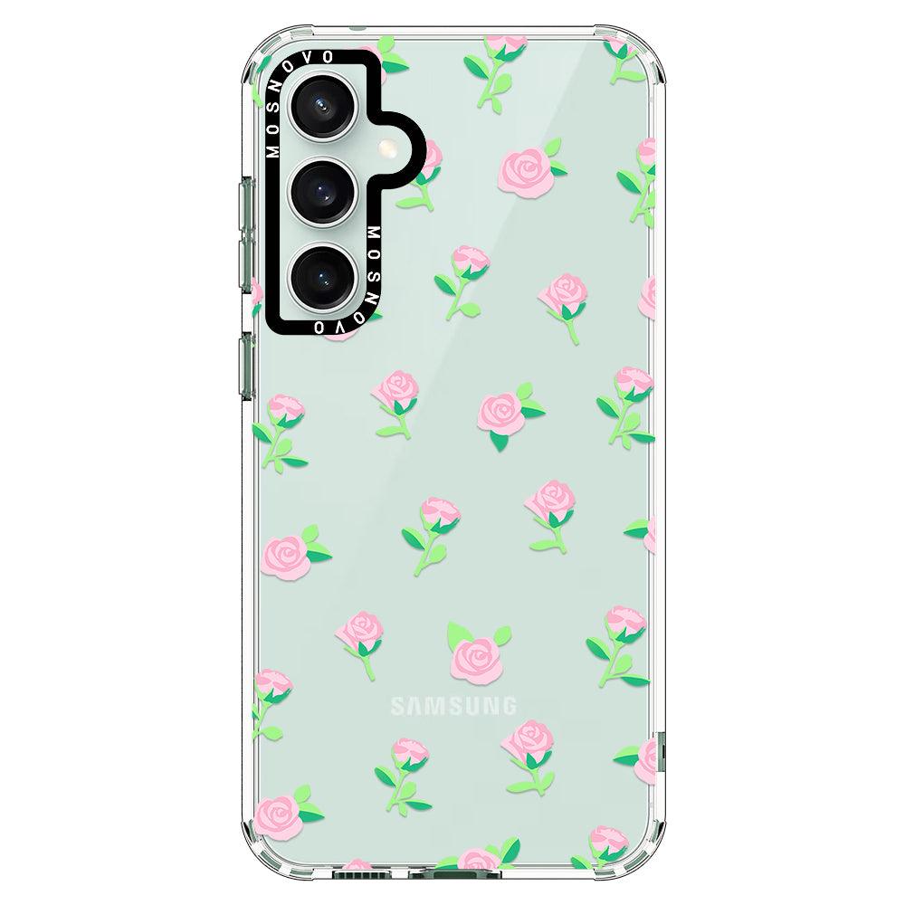 Little Pink Rose Phone Case - Samsung Galaxy S23 FE Case