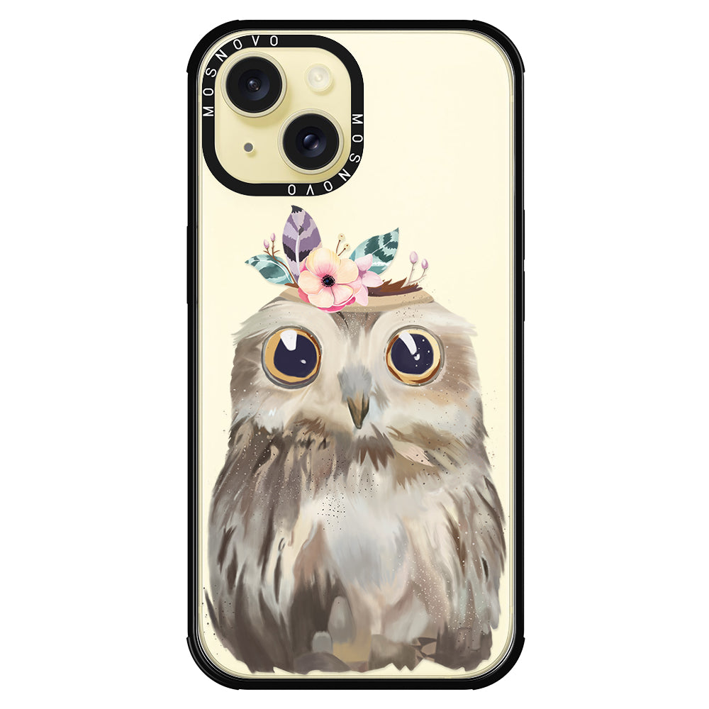 Cute Owl Phone Case - iPhone 15 Plus Case - MOSNOVO