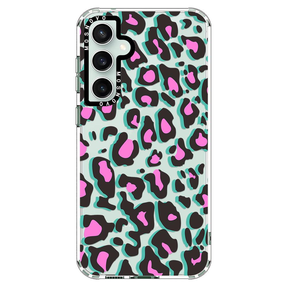 Hot Pink Leopard Print Phone Case - Samsung Galaxy S23 FE Case