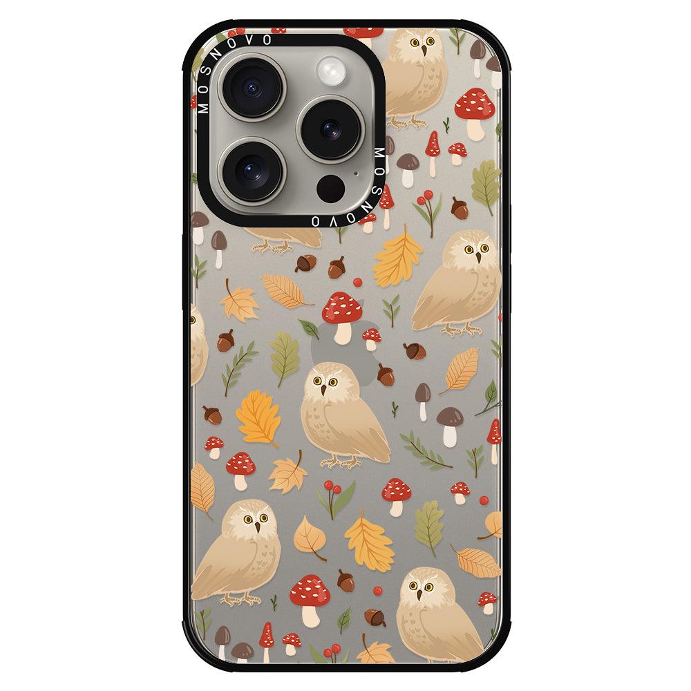 Autumn Owl Phone Case - iPhone 15 Pro Case - MOSNOVO