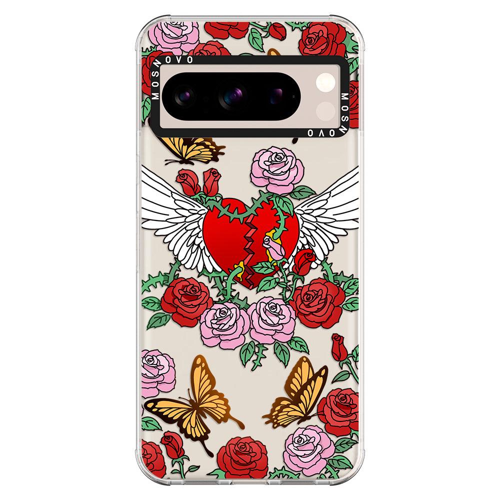 Wing Heart Phone Case - Google Pixel 8 Pro Case - MOSNOVO