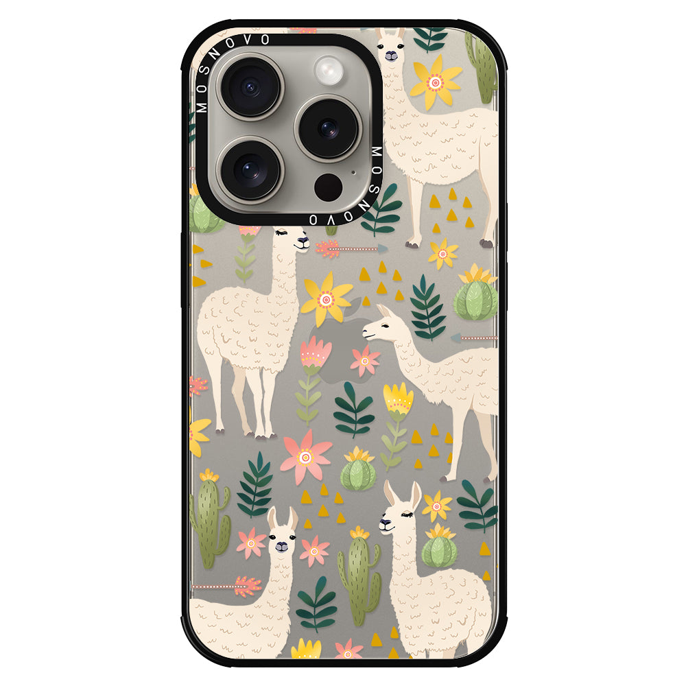 Desert Llama Phone Case - iPhone 15 Pro Case - MOSNOVO