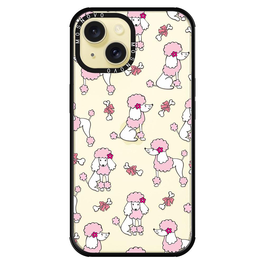 Cute Poodle Phone Case - iPhone 15 Plus Case - MOSNOVO