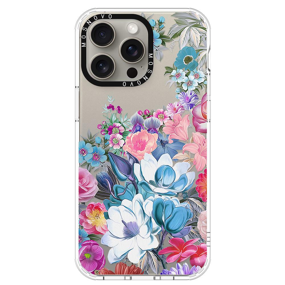 Magnolia Flower Phone Case - iPhone 15 Pro Max Case - MOSNOVO