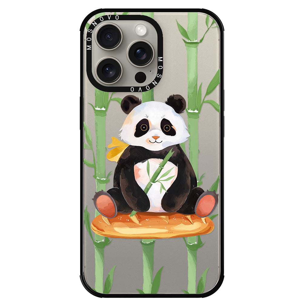 Bamboo Panda Phone Case - iPhone 15 Pro Max Case - MOSNOVO