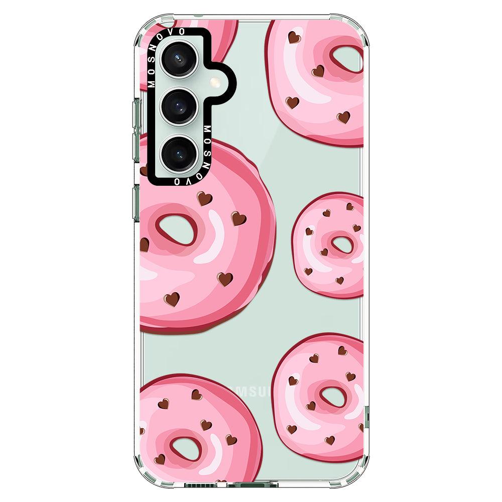 Pink Donuts Phone Case - Samsung Galaxy S23 FE Case