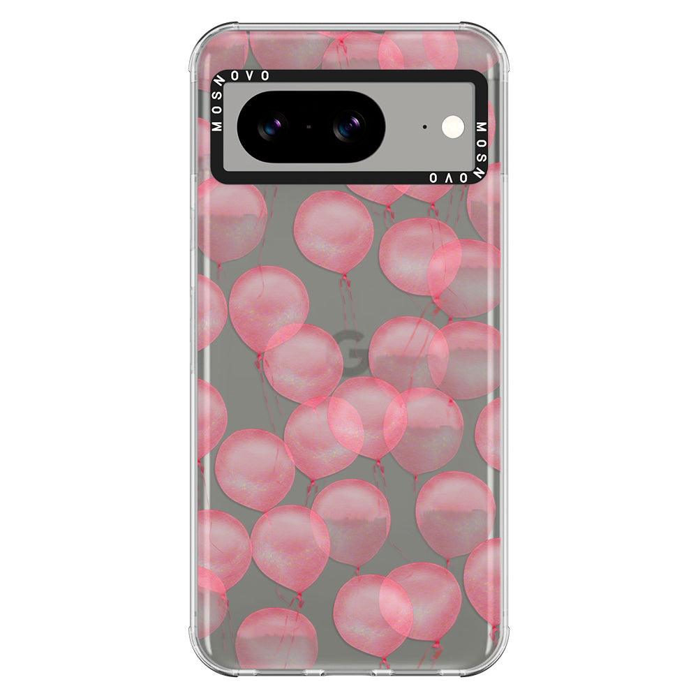 Pink Ballons Phone Case - Google Pixel 8 Case - MOSNOVO