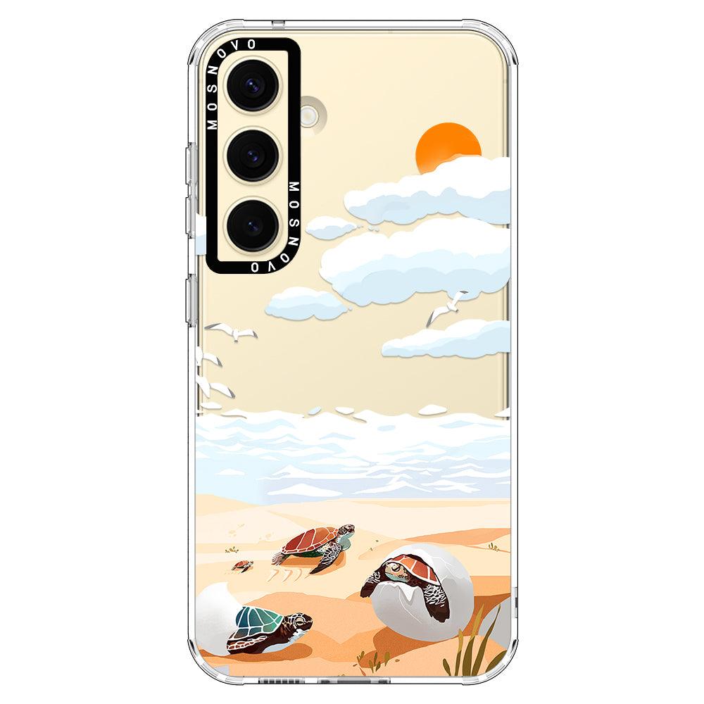 Baby Sea Turtle Phone Case - Samsung Galaxy S24 Case - MOSNOVO