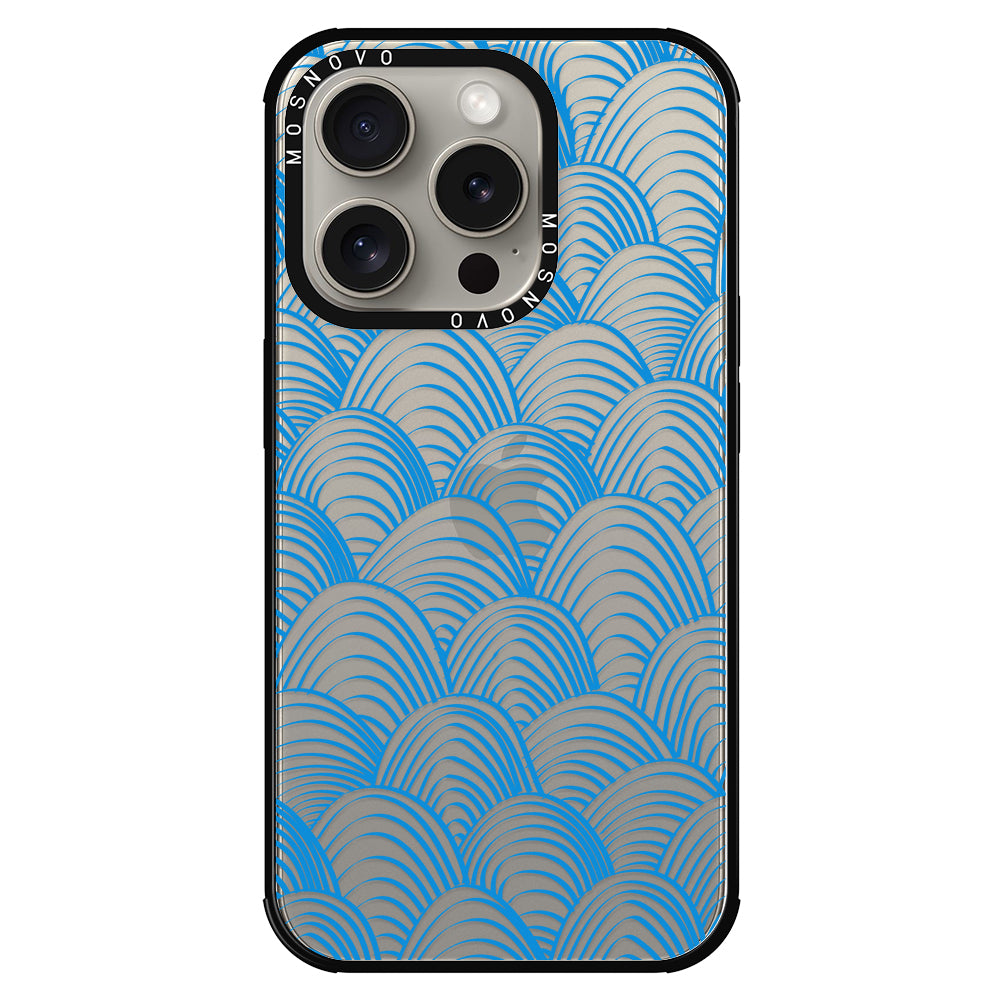 Wavy Wave Phone Case - iPhone 15 Pro Case - MOSNOVO