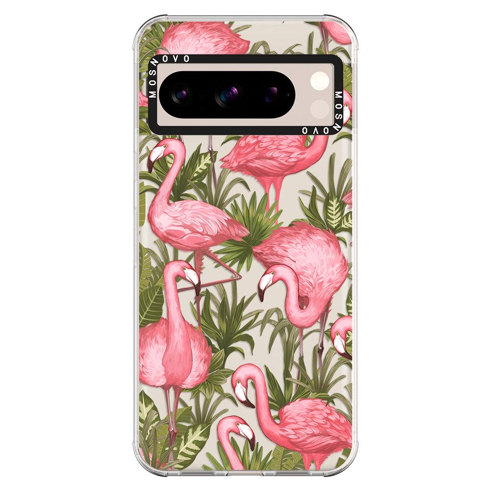 Jungle Flamingo Phone Case - Google Pixel 8 Pro Case - MOSNOVO