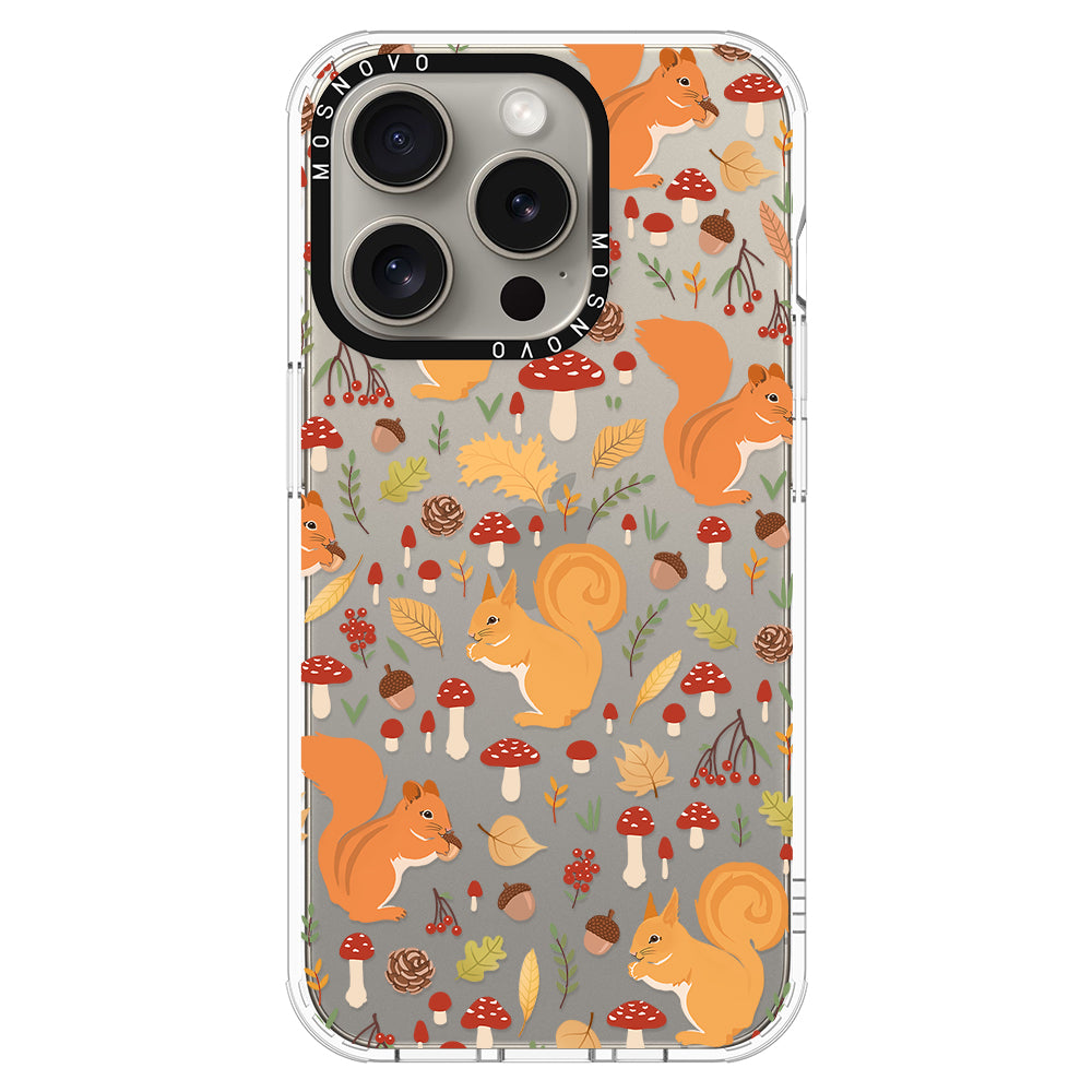 Autumn Squirrel Phone Case - iPhone 15 Pro Case - MOSNOVO