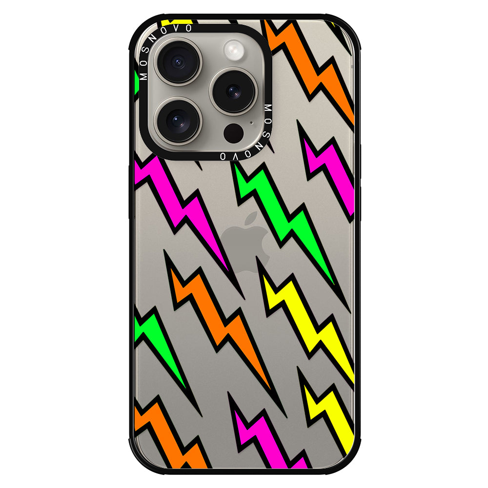 Colorful Lightning Phone Case - iPhone 15 Pro Case - MOSNOVO