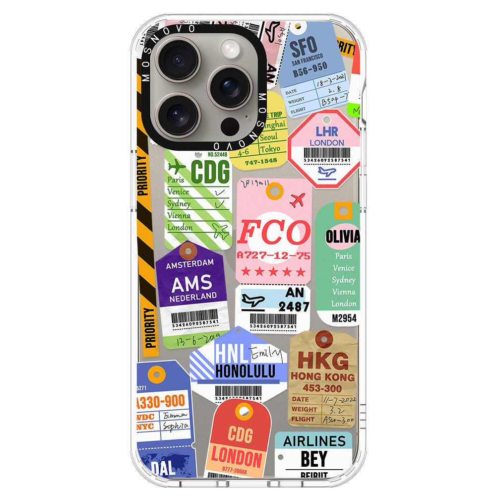 Ticket Label Phone Case - iPhone 15 Pro Max Case - MOSNOVO