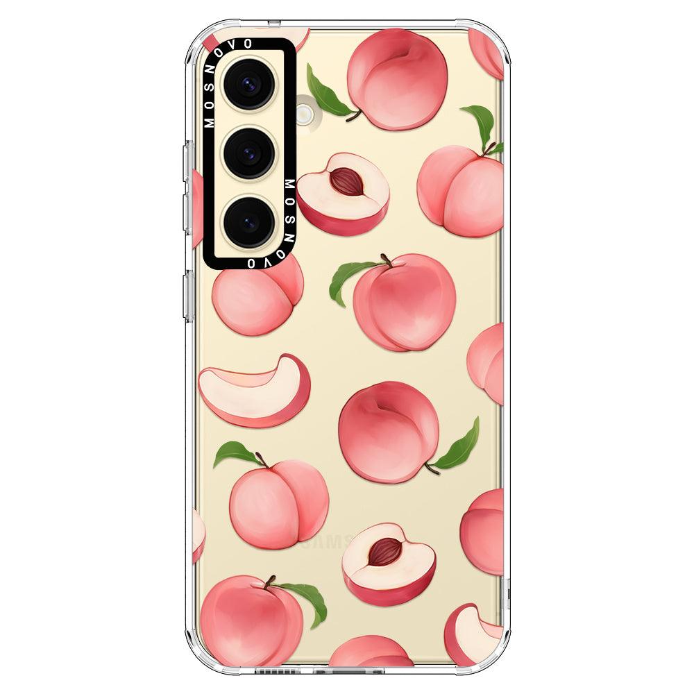 Cute Peach Phone Case - Samsung Galaxy S24 Case - MOSNOVO