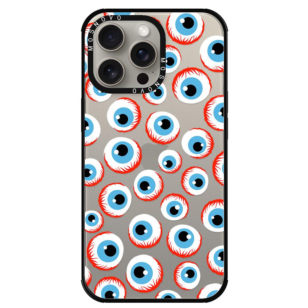 Scary Eyeball Phone Case - iPhone 15 Pro Max Case - MOSNOVO