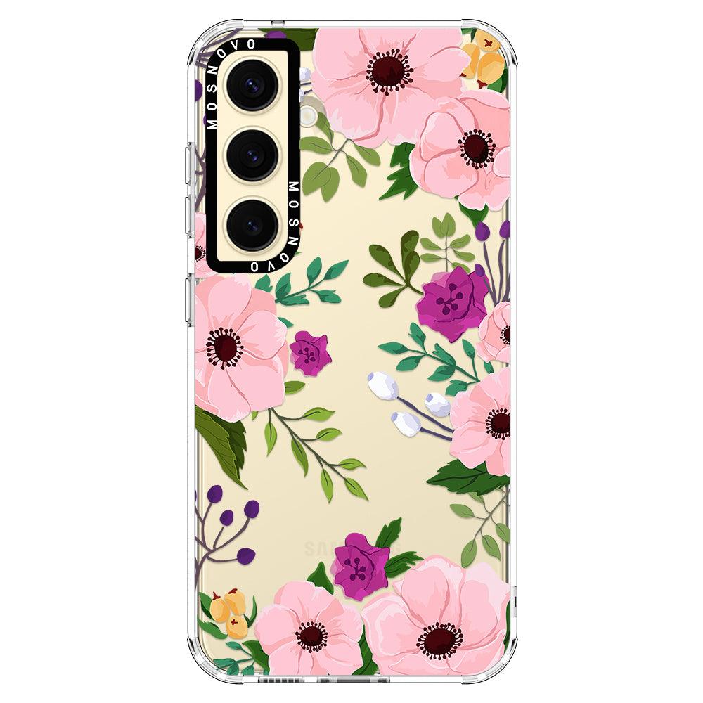 Watercolor Floral Phone Case - Samsung Galaxy S24 Plus Case - MOSNOVO