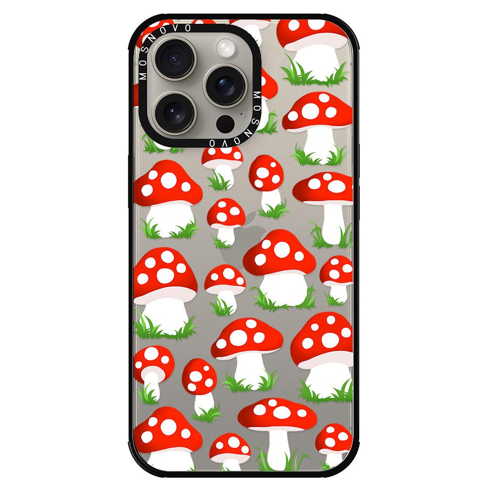 Cute Mushroom Phone Case - iPhone 15 Pro Max Case - MOSNOVO