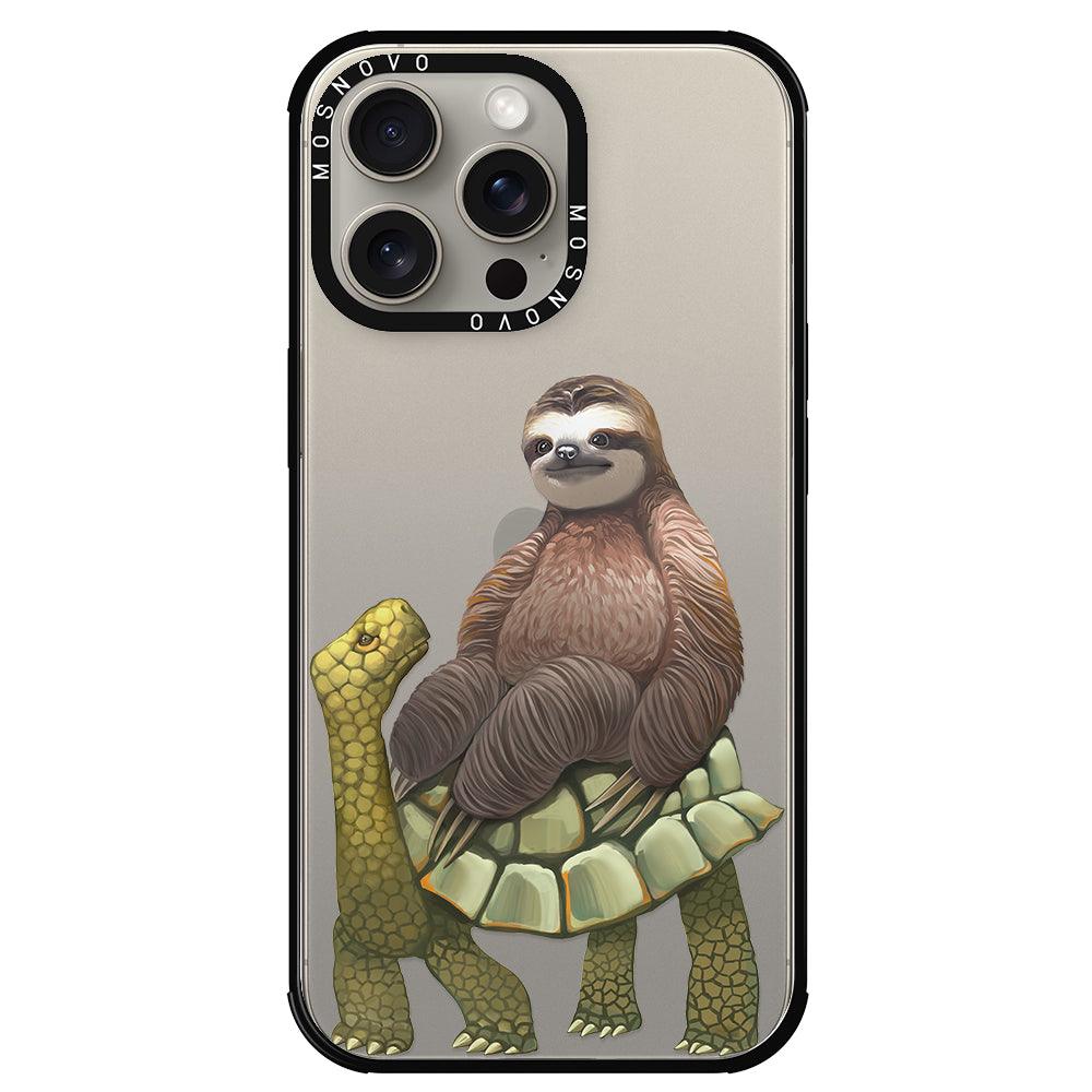 Sloth Turtle Phone Case - iPhone 15 Pro Max Case - MOSNOVO