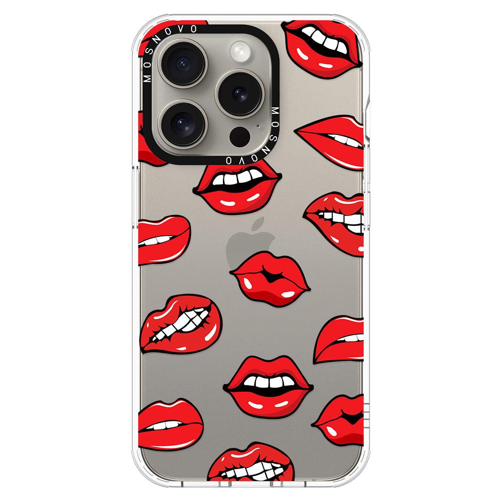 Hot Lips Phone Case - iPhone 15 Pro Case - MOSNOVO