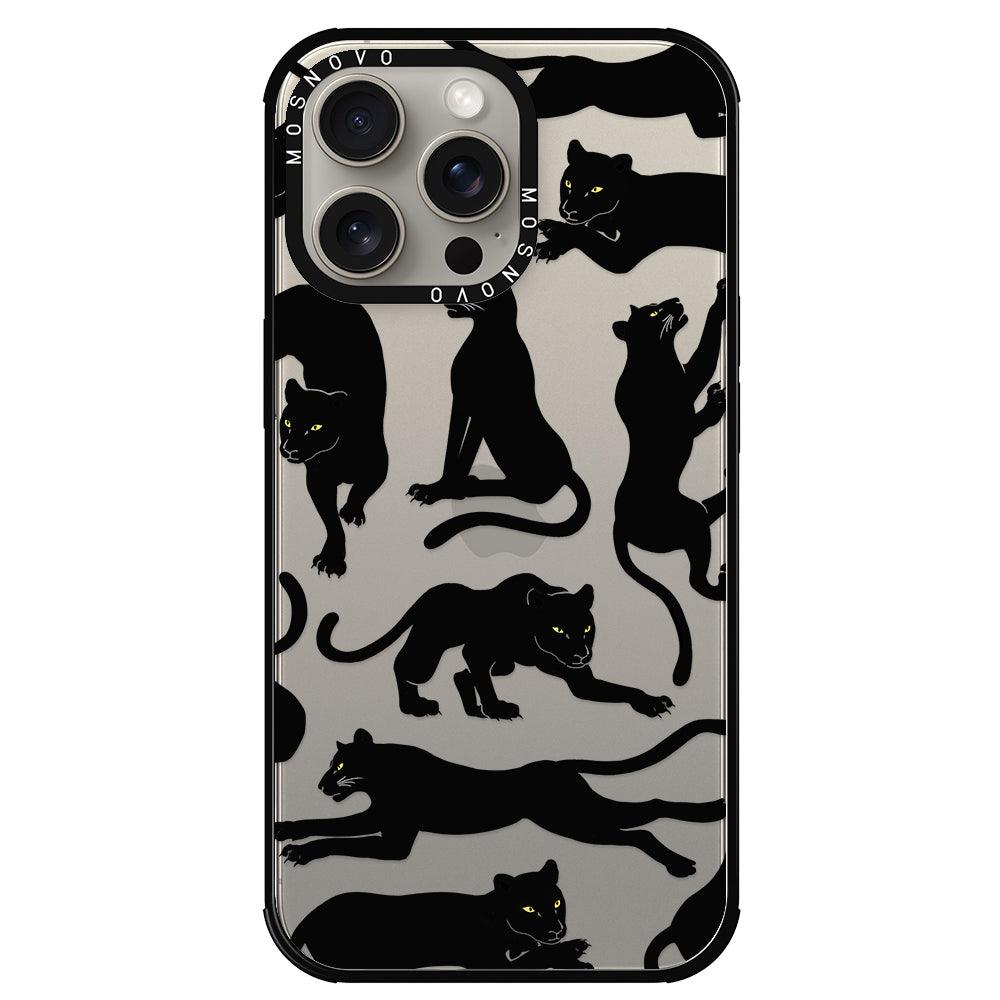 Black Panther Phone Case - iPhone 15 Pro Max Case - MOSNOVO