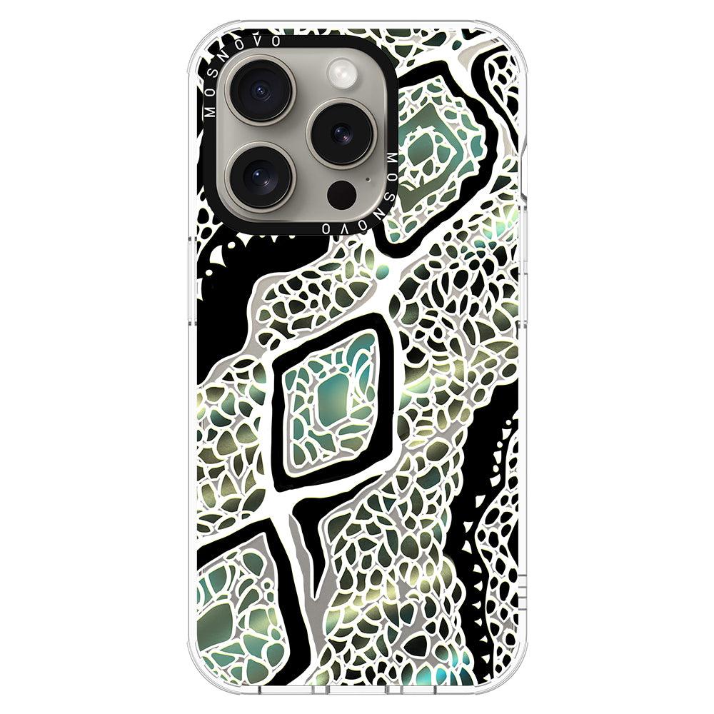 Jade Snake Phone Case - iPhone 15 Pro Case - MOSNOVO