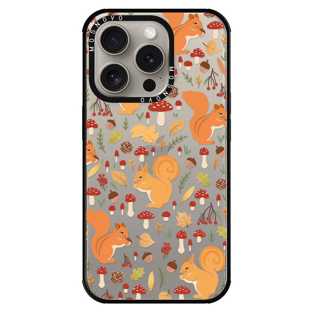 Autumn Squirrel Phone Case - iPhone 15 Pro Case - MOSNOVO